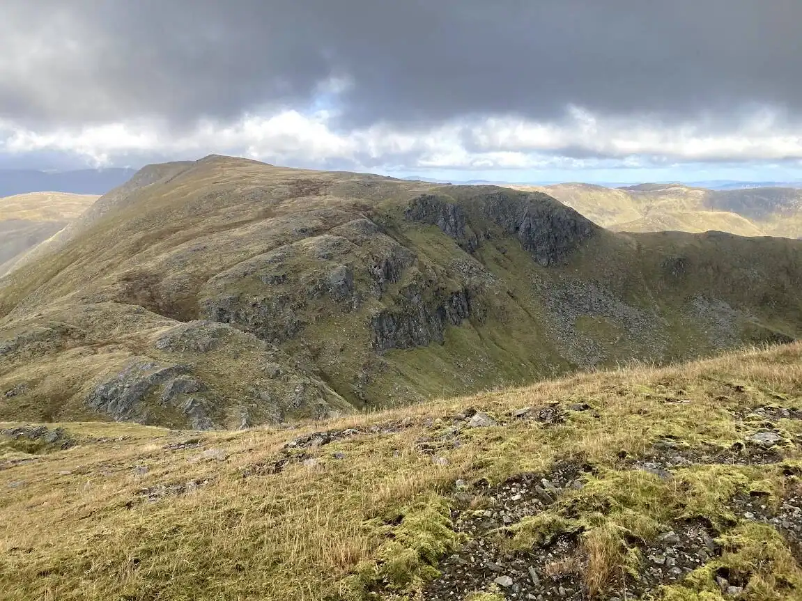 Lake District mountain skills course: small group walking on mountain paths