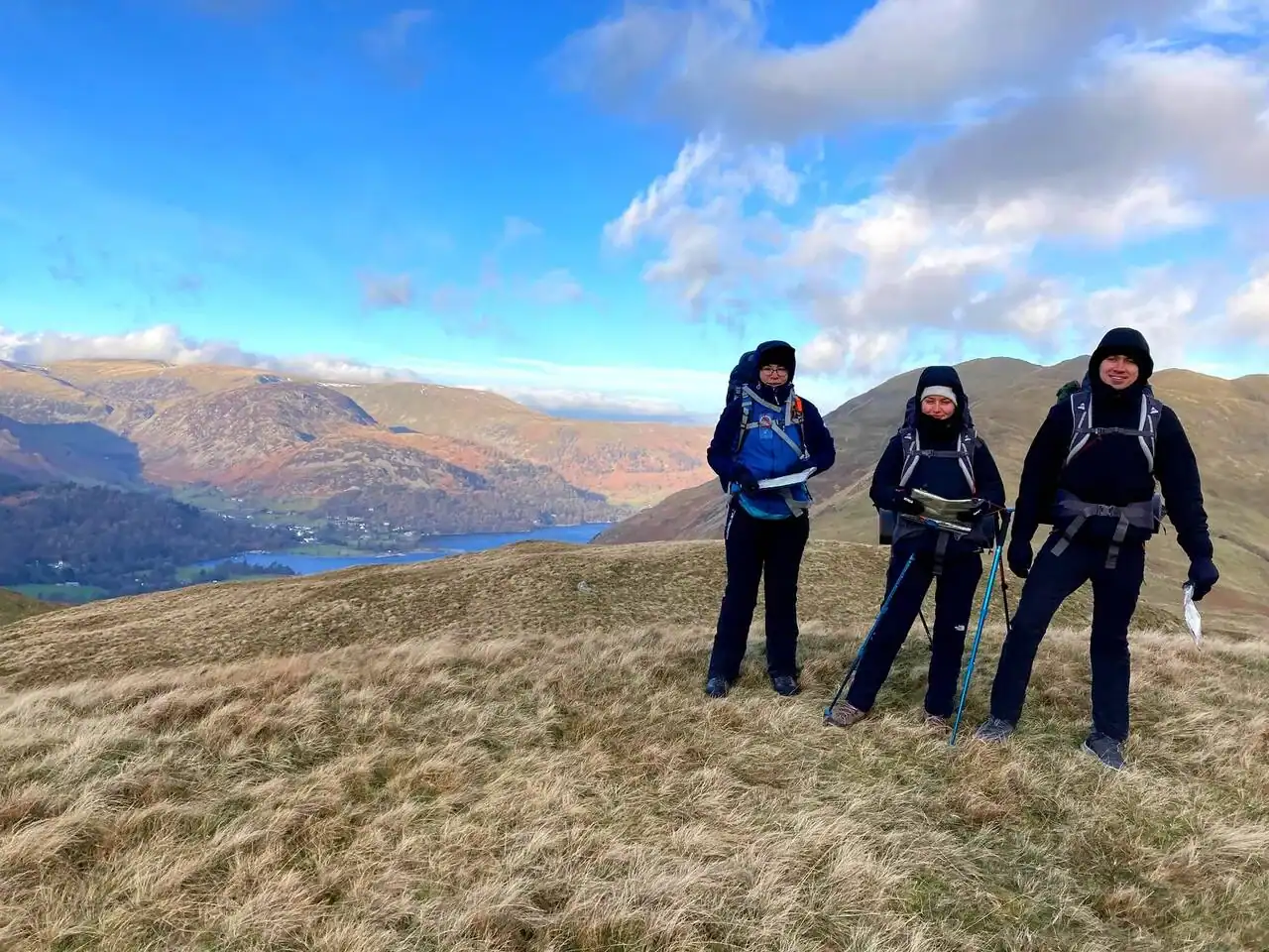Lake District mountain skills course: navigation practice on open fell ground