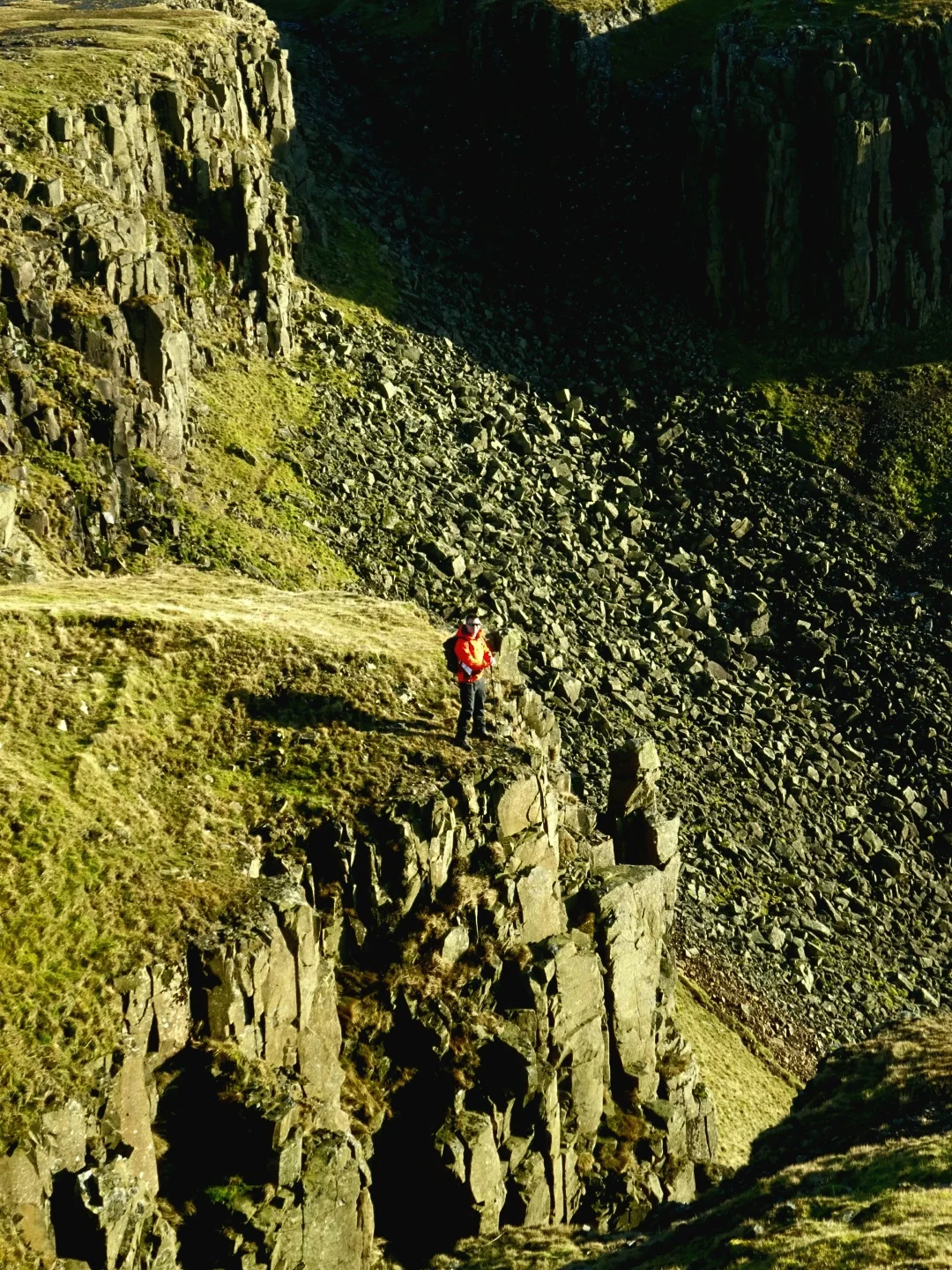 Map and compass work on the fells during mountain skills training