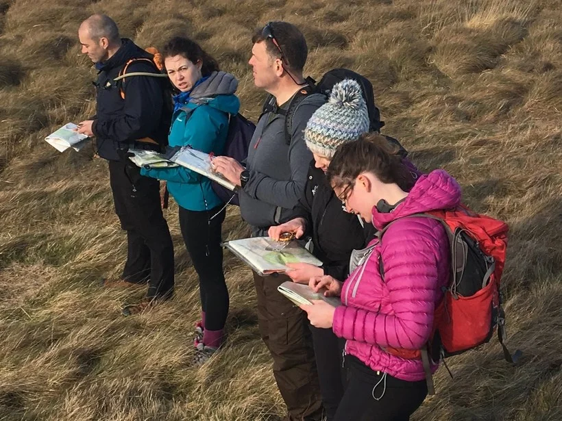 group map reading in mountains