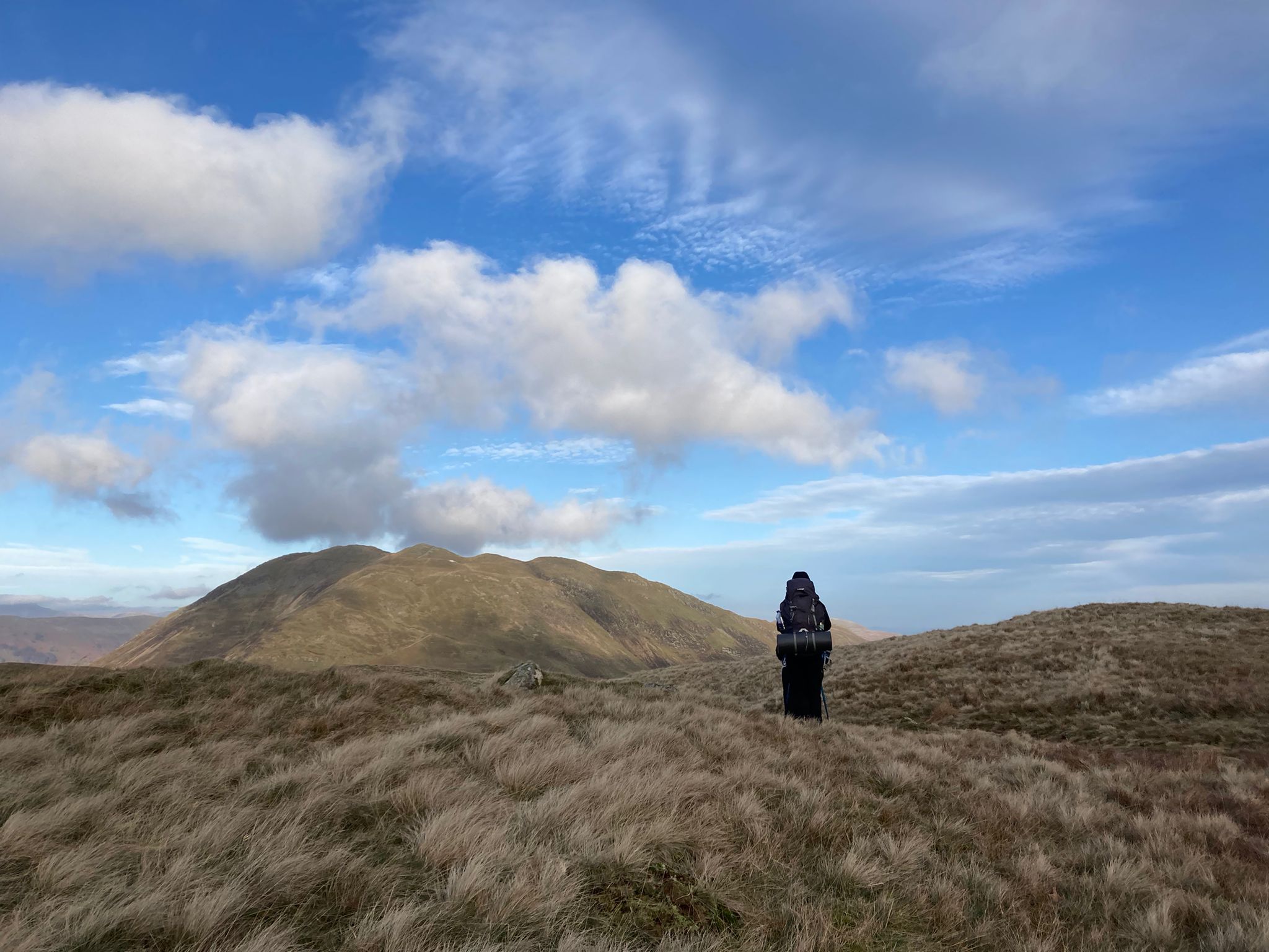Hiking into Knoydart with sea loch and mountain views