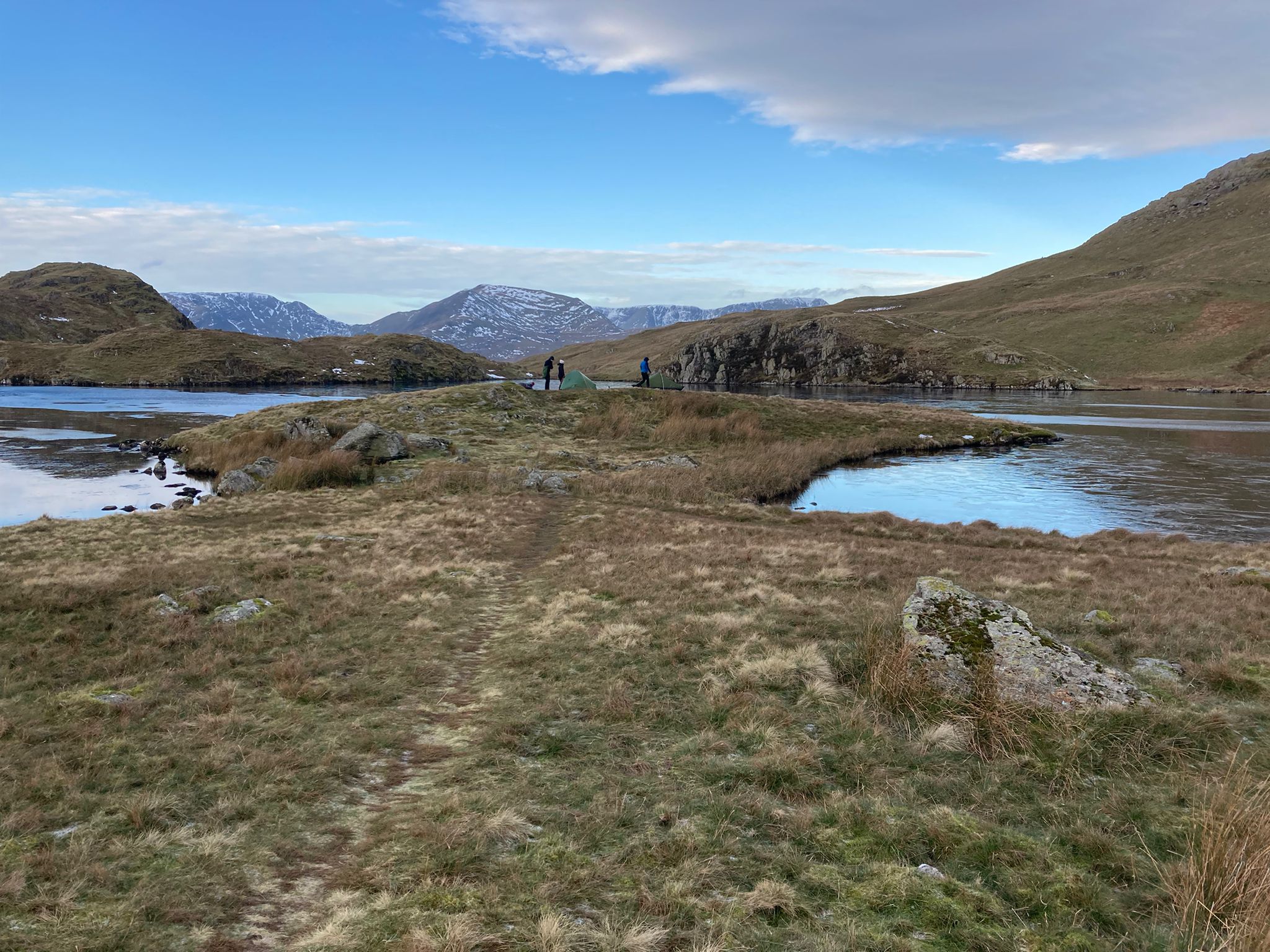 Wild camping scenery near Barrisdale on the Knoydart expedition