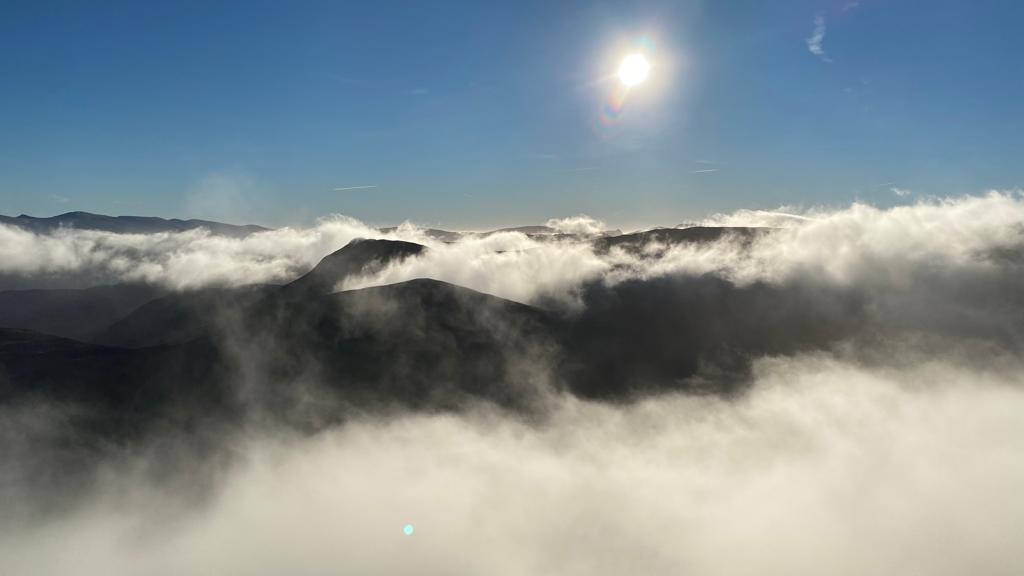 Evening camp on a multi-day journey