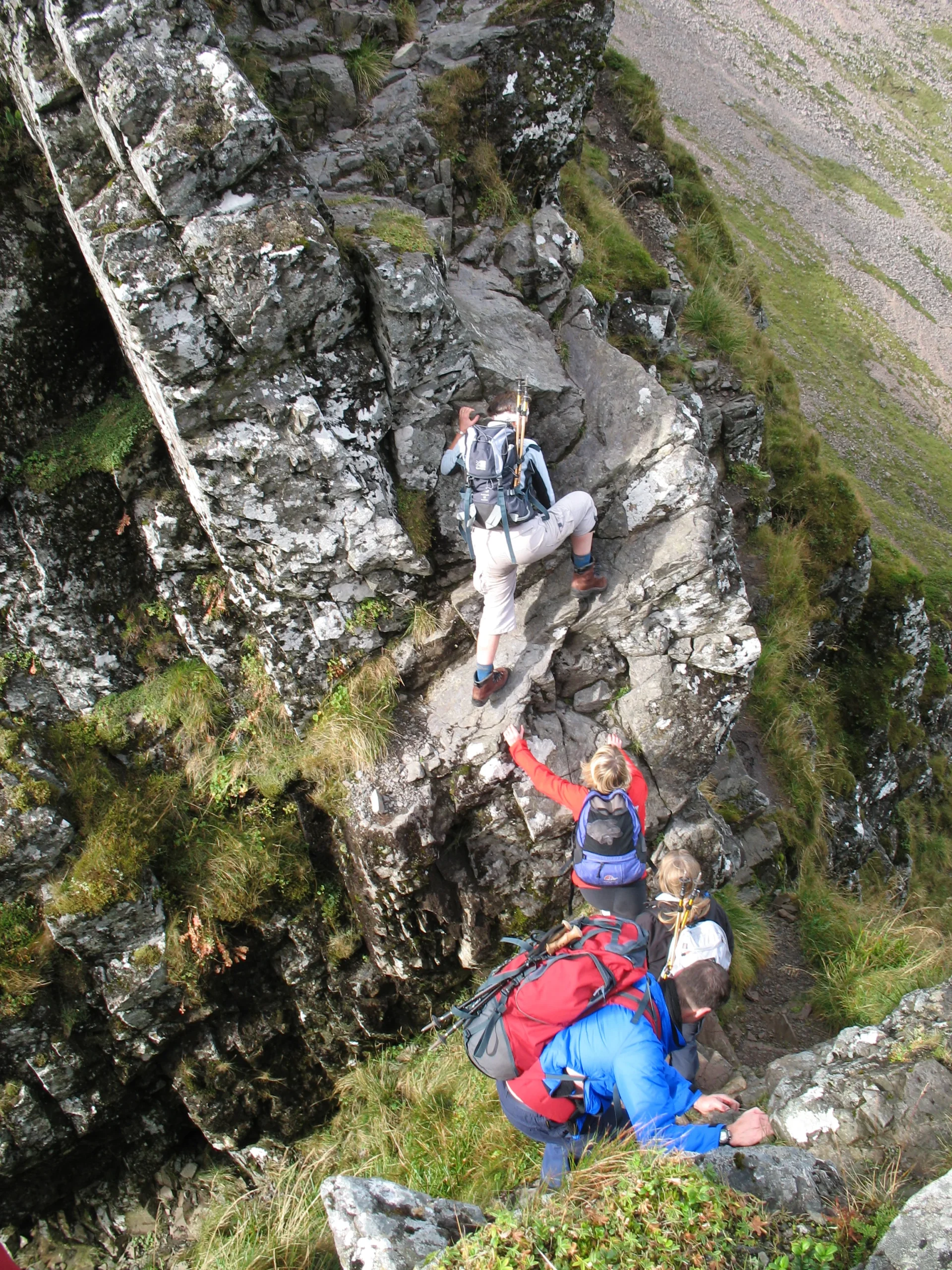 Map and compass practice during a Lake District mountain skills course