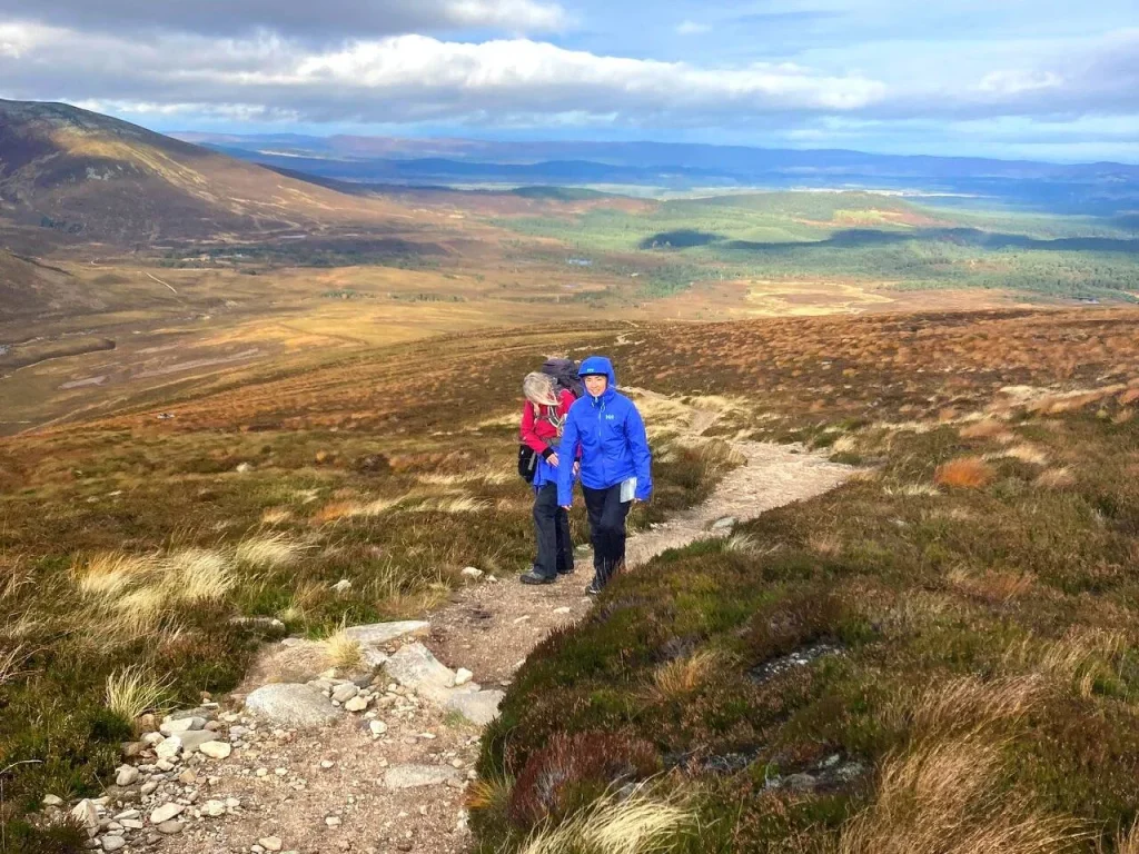 two people on a path