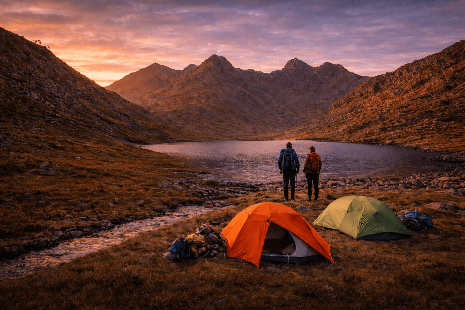 Isle of Rum wild camping expedition landscape