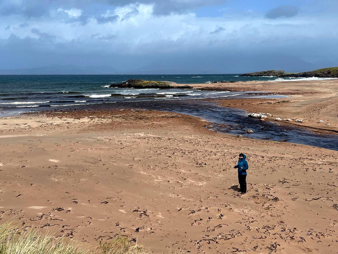 Coastal walking on the Isle of Rum