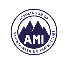 Qualified Mountain Instructor Badge showing AMI professional standards