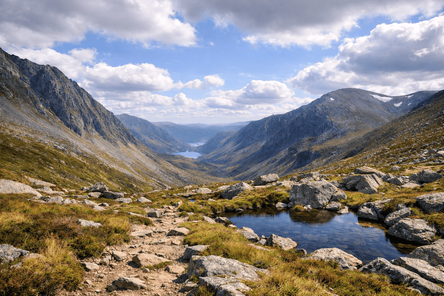 Cairngorms mountain landscape view for mountain skills courses