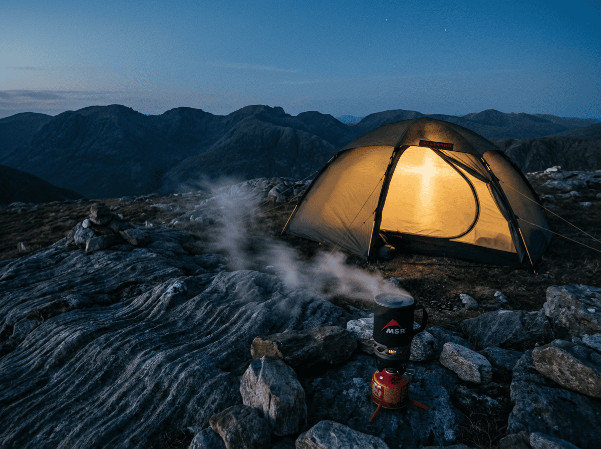 High altitude wilderness camp