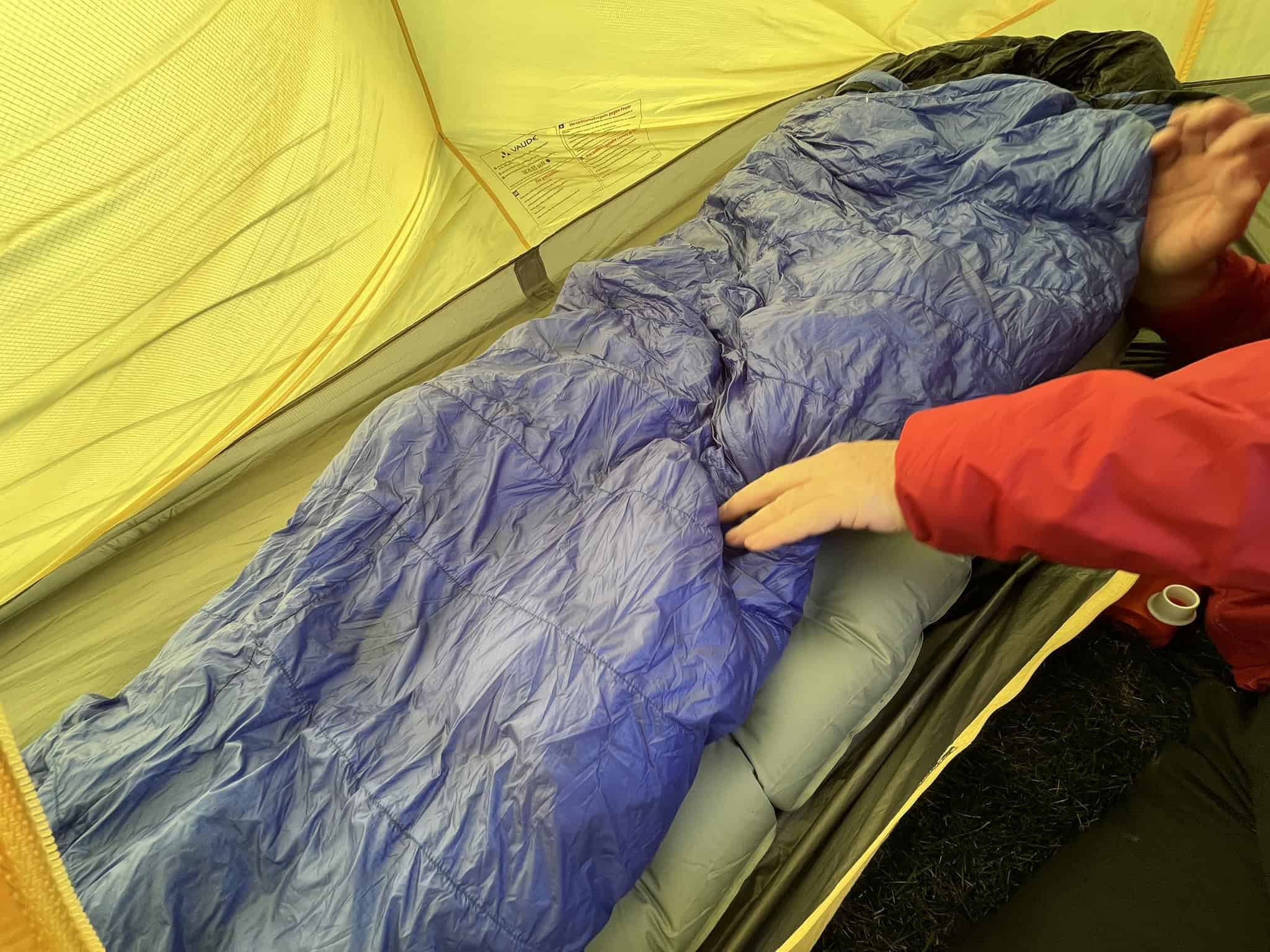 Wild camping detail image from a mountain overnight trip