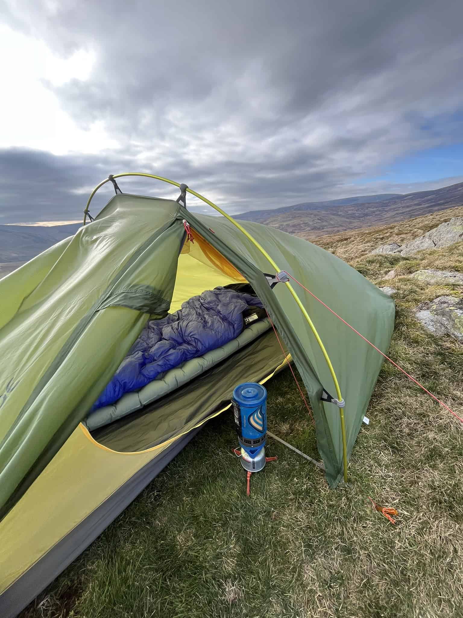 Backpacking and mountain travel image from a UK overnight walk