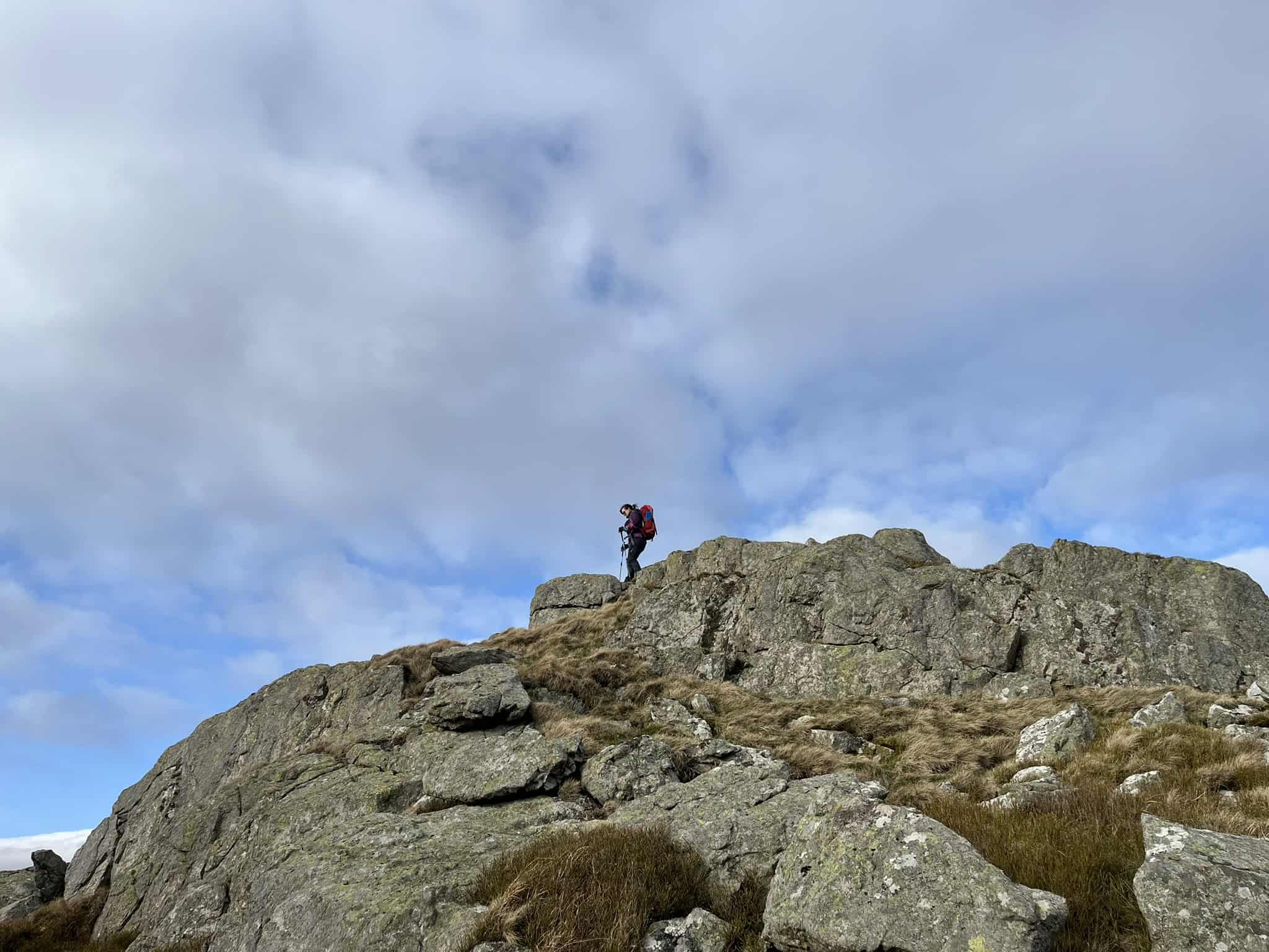 Upland landscape image from a wild camping journey