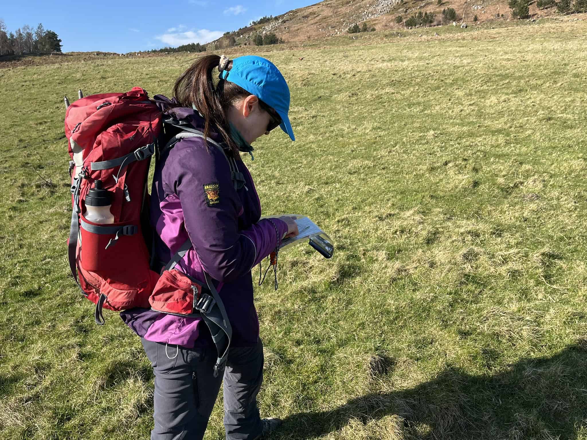 Remote upland route and camp options for a UK backpacking trip