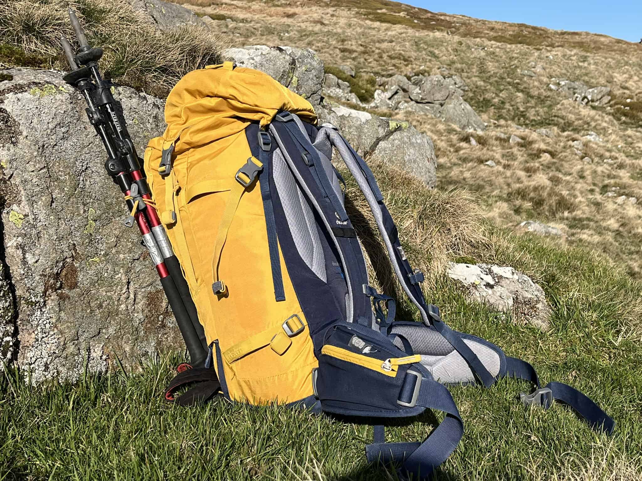 Backpacking food and simple camp routine during a mountain overnight trip