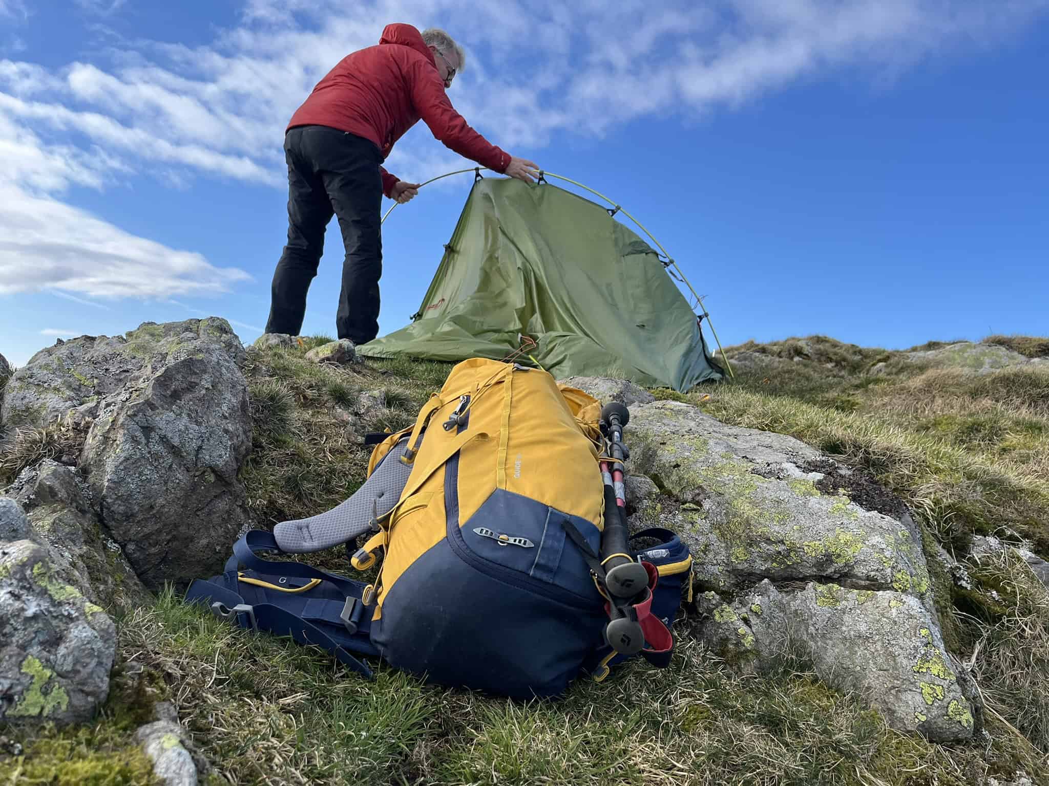 Mountain weather and judgement during a UK backpacking trip