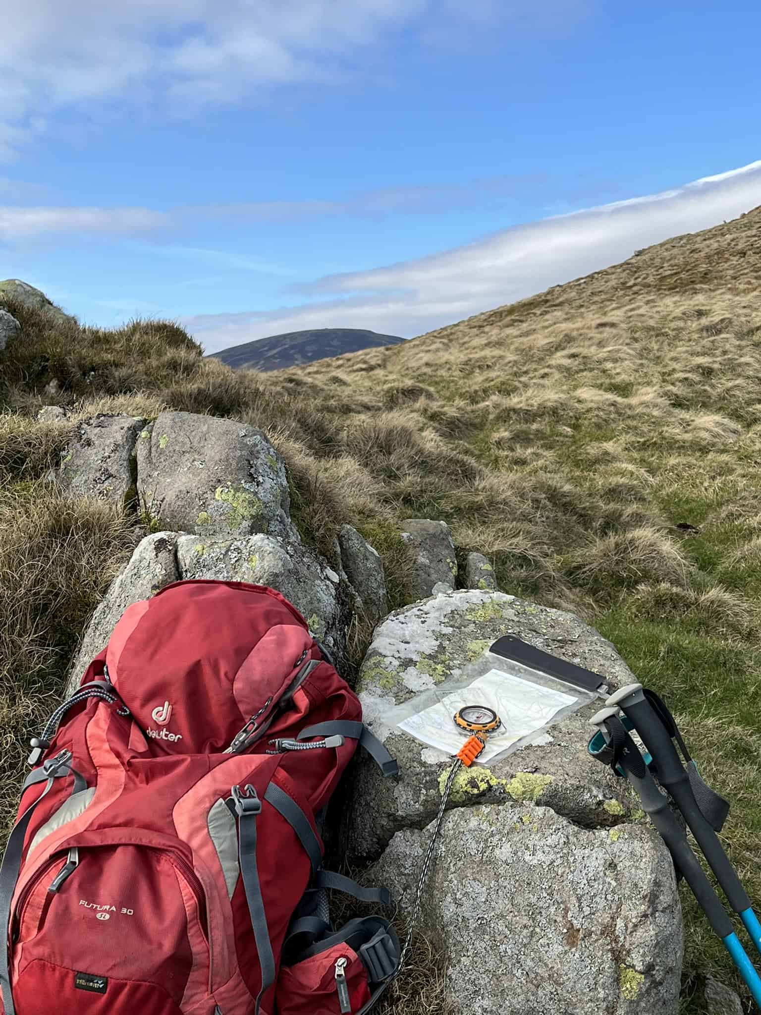 Remote mountain wild camping with minimal environmental impact