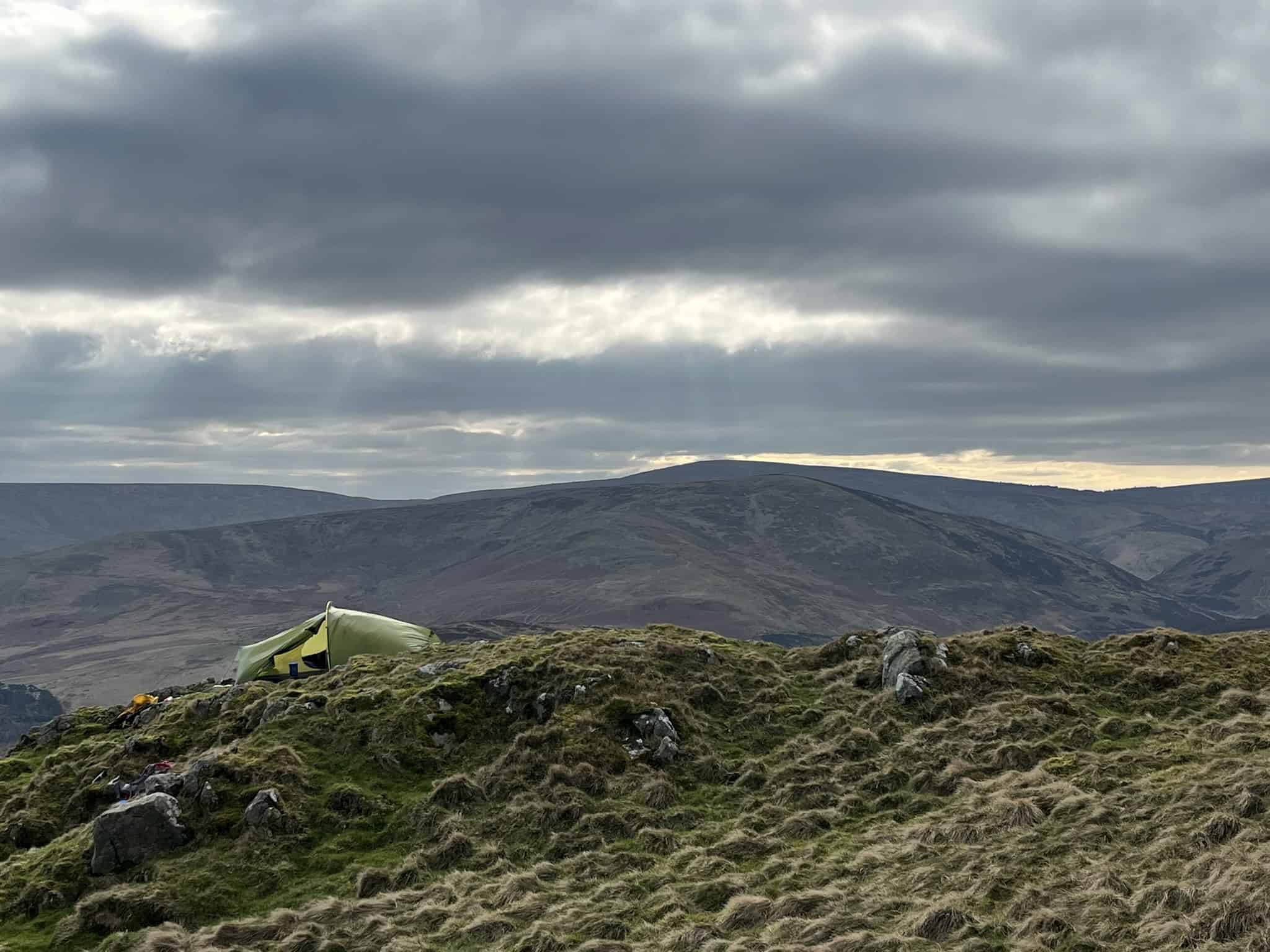 Wild camping and hill travel image from the UK uplands